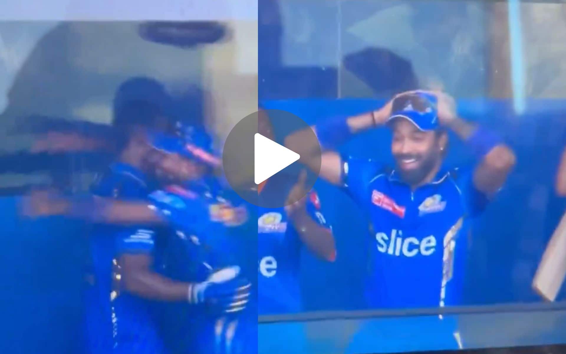 [Watch] 'Excited' Hardik Pandya Jumps On Romario Shepherd After His 39* off 10 Destroys DC